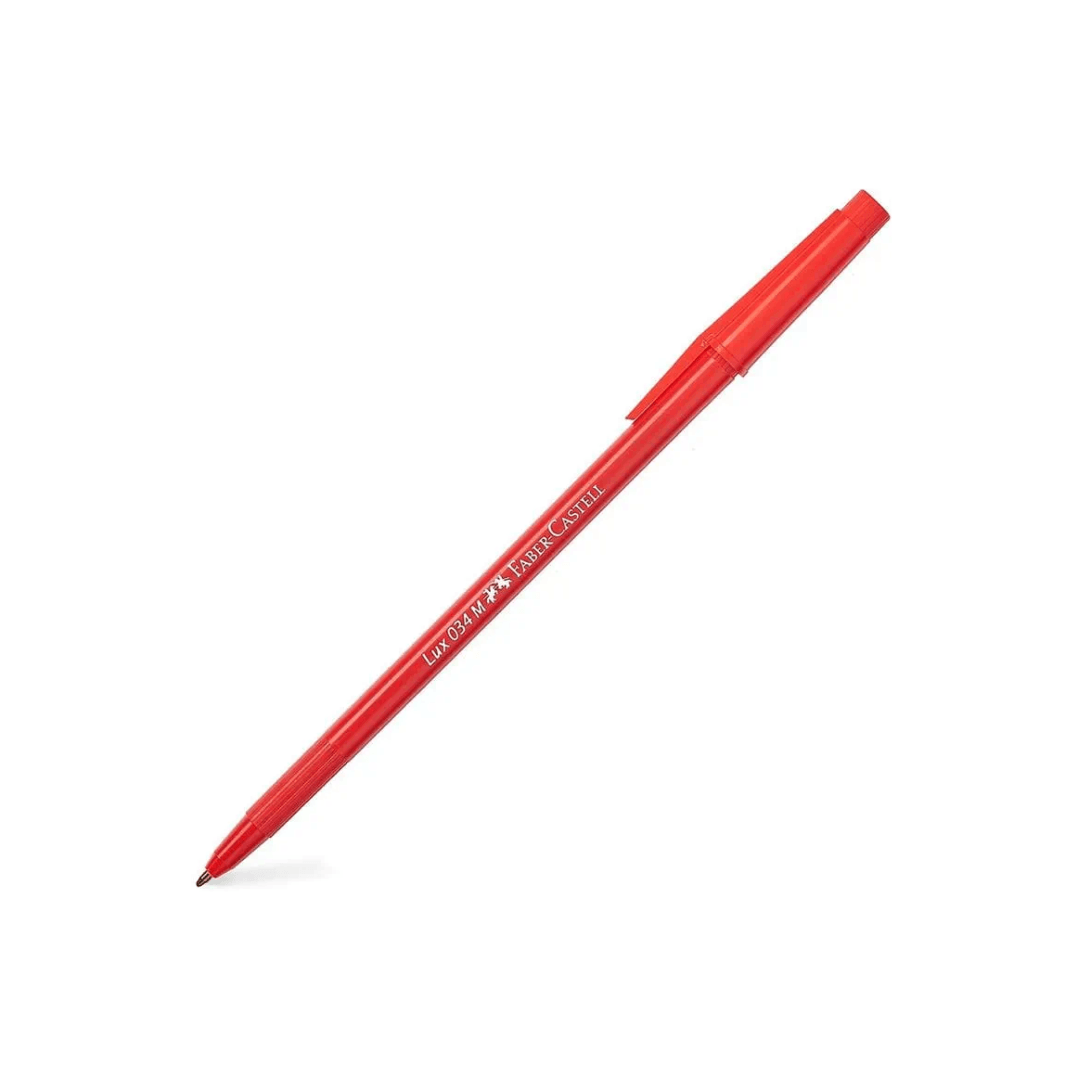BOLIGRAFO FABER LUX 034 M ROJO