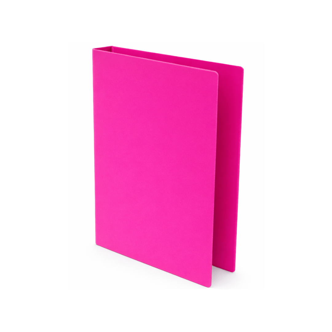 CARPETA 2 ANILLOS TAMAÑO CUADERNO 380X220MM FUCSIA LANCER