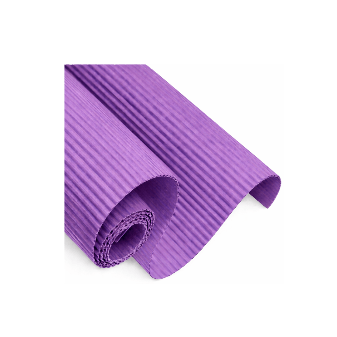 CARTULINA CORRUGADA MORADA 70X50CM