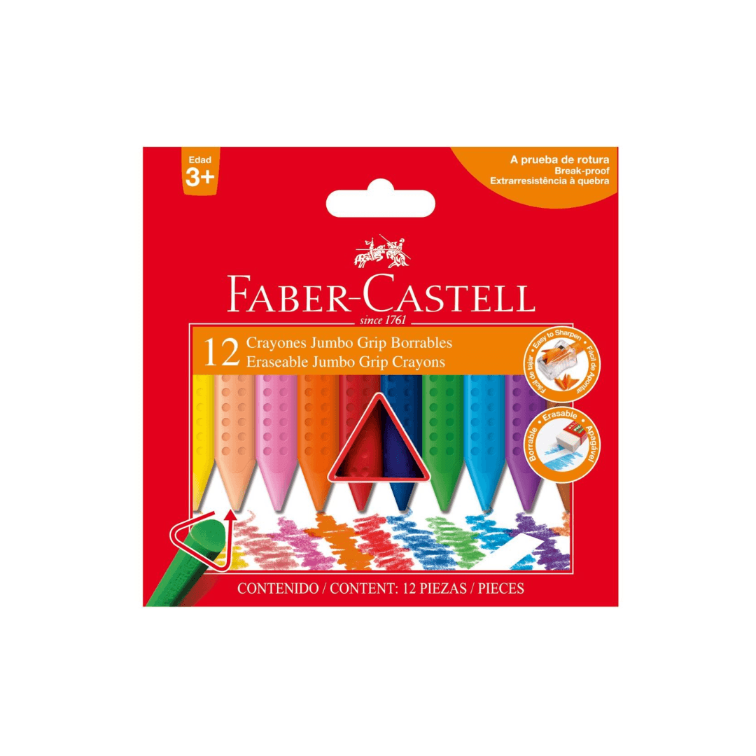 CRAYON FABER CASTELL 12 COLORES JUMBO