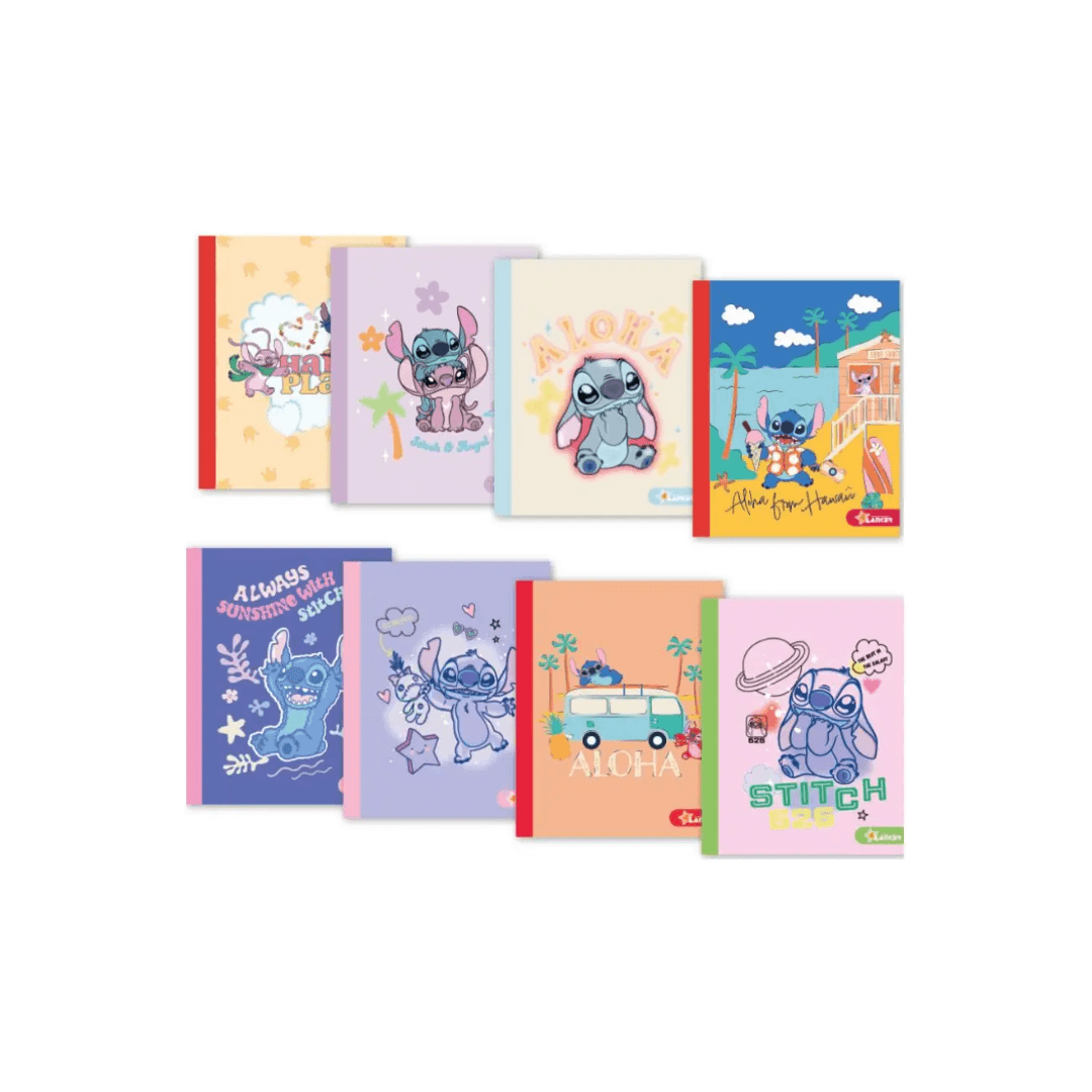 CUADERNO COSIDO STITCH 100HJ - CUADROS