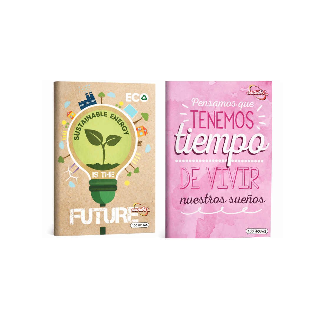 CUADERNO GRAPADO 4 LINEAS 100 HOJAS ESCRIBE