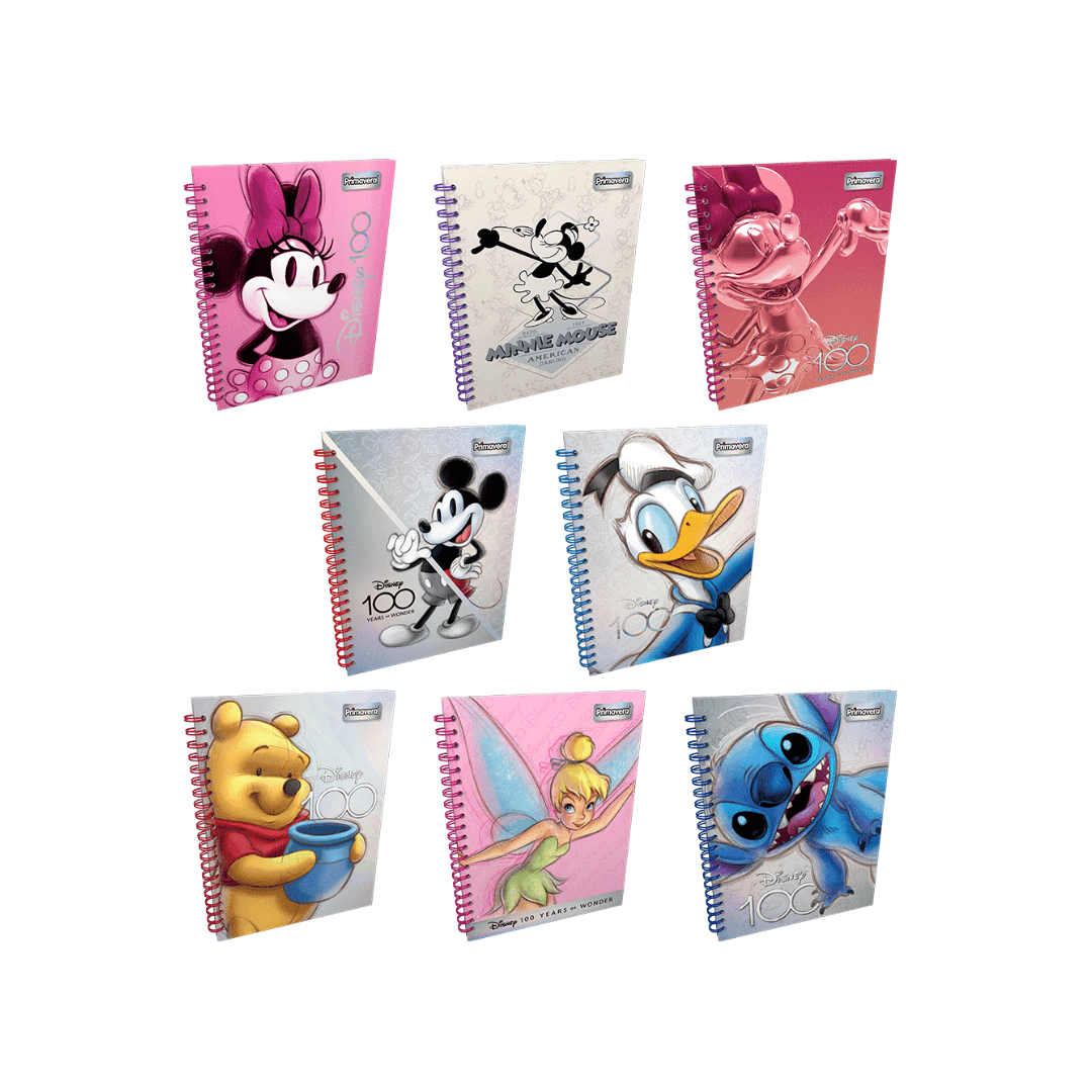 CUADERNO UNIVERSITARIO PRIMAVERA MUJER PASTA DURA DISNEY100 100 HOJAS CUADROS