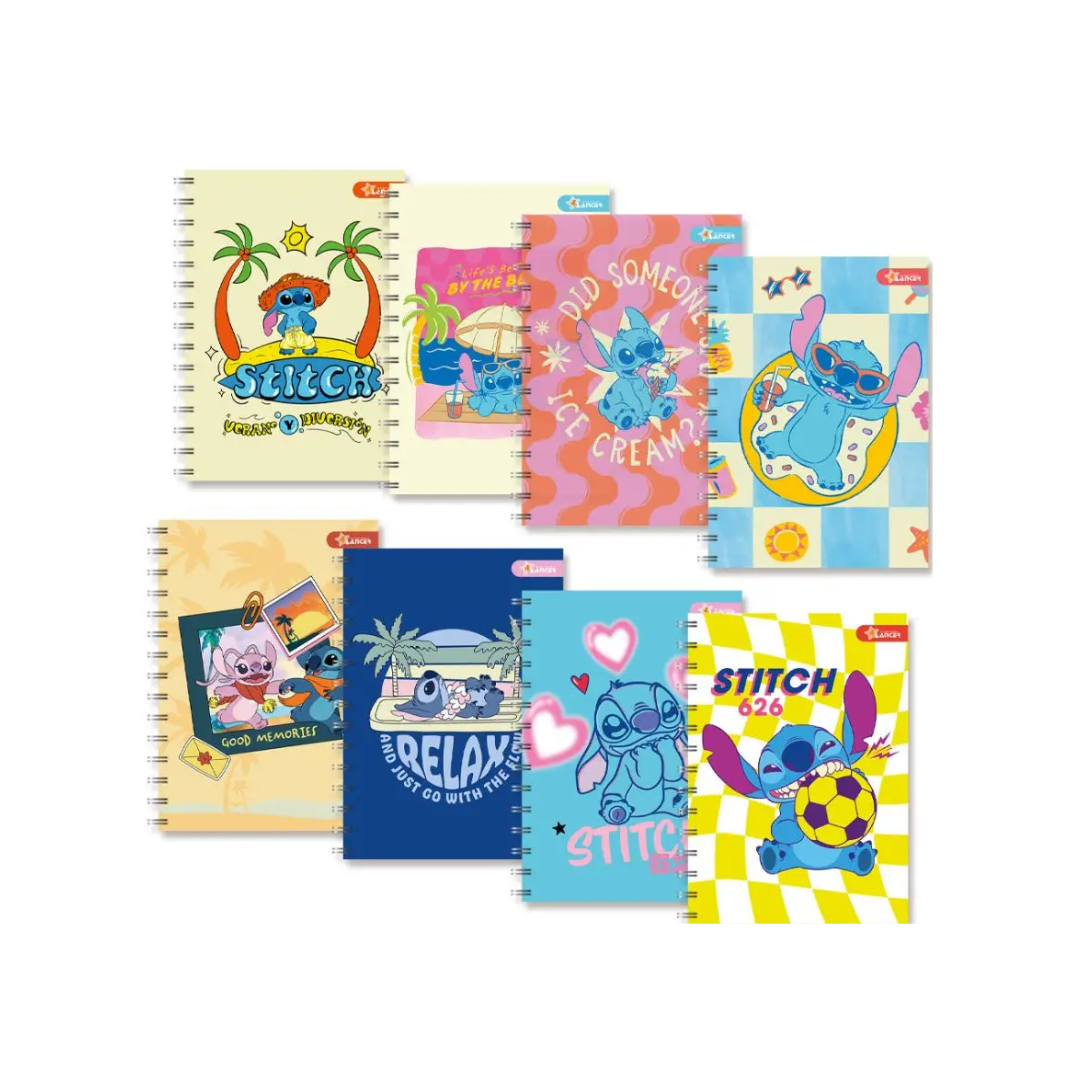 CUADERNO UNIVERSITARIO STITCH 100HJ - CUADROS LANCER