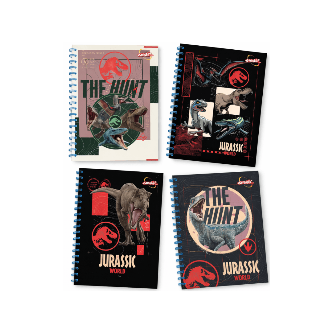 CUADERNO UNIVERSITARIO LOOPY 100 HOJAS CUADROS JURASIC WORLD