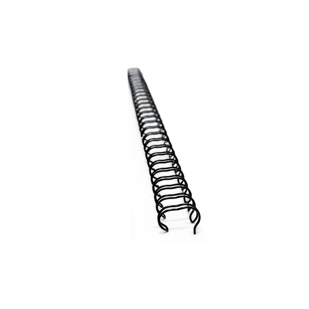 ESPIRAL DOBLE ANILLO NEGRO 9.5X0.8MM - 80HJS