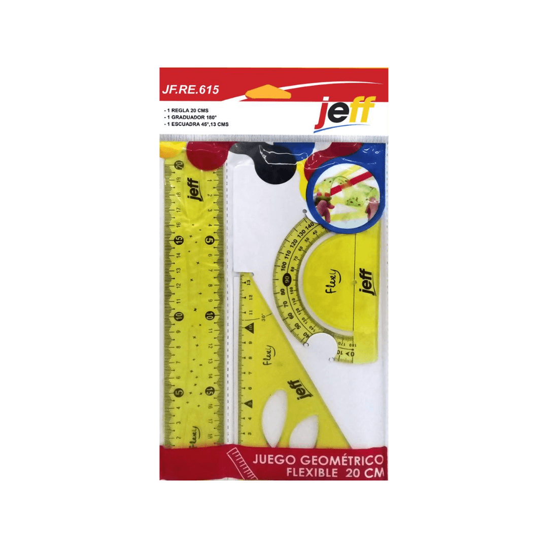 JUEGO GEOMÉTRICO FLEXIBLE JEFF 20 CM