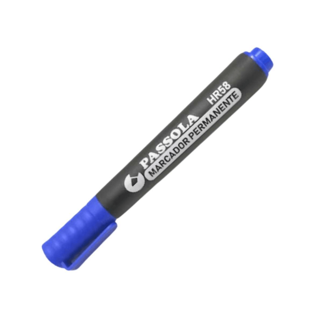 MARCADOR PASSOLA PERMANENTE HR58 AZUL PUNTA BISEL