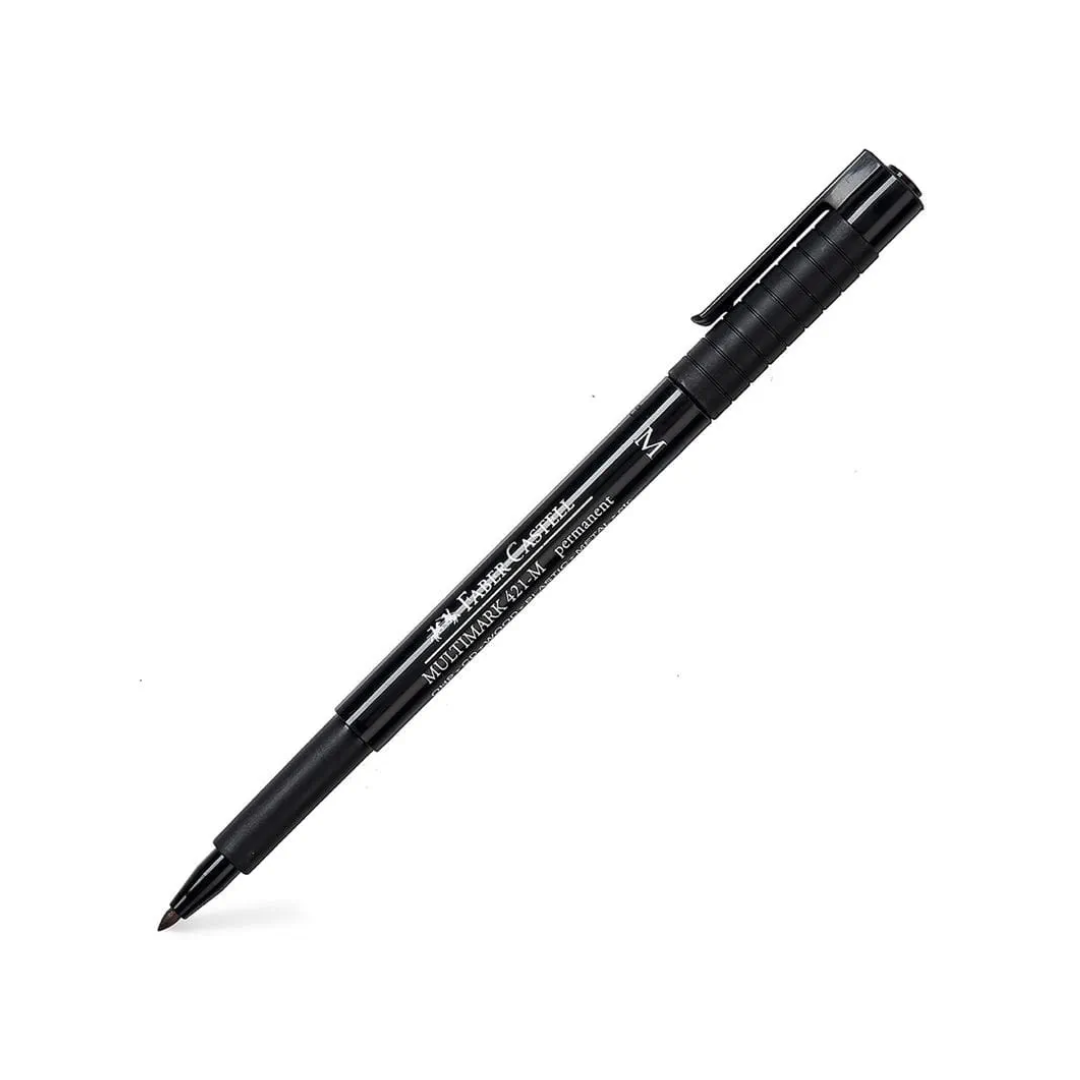 MARCADOR FABER CASTELL NEGRO P/CD P/MEDIA 1.0MM-154499