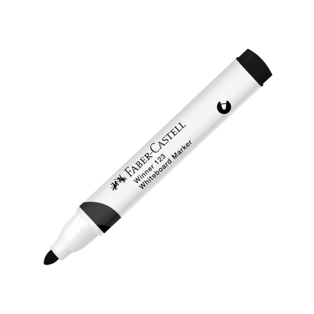 MARCADOR FABER WINNER PIZARRA P/REDONDA #123 NEGRO-353396