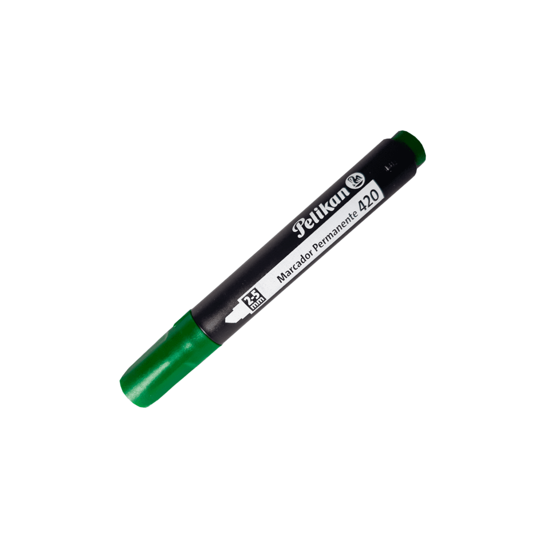 MARCADOR PERMANENTE # 420 VERDE PELIKAN