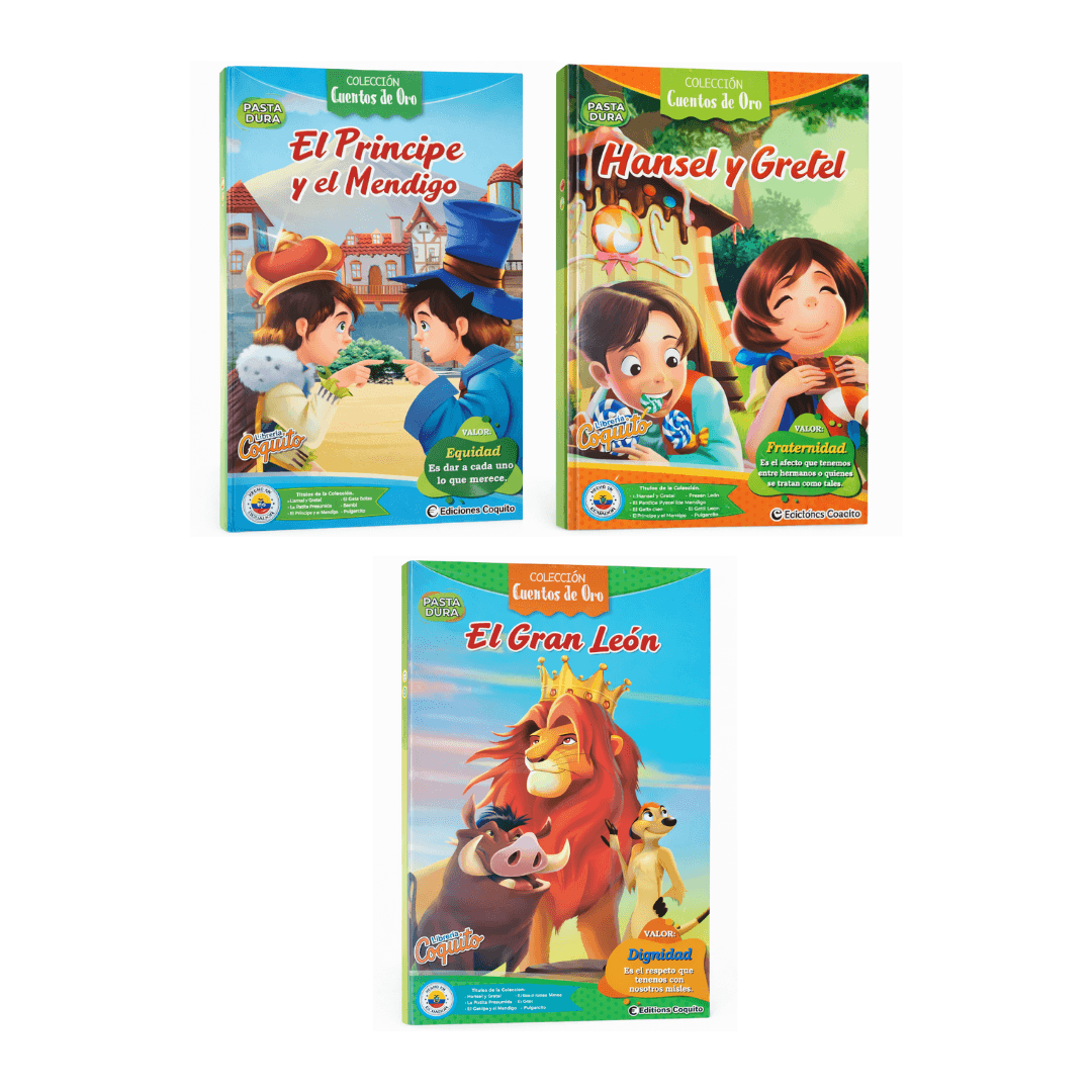 COLECCION CUENTOS DE ORO PASTA DURA X 6 TITULOS - LIBCO S.A.