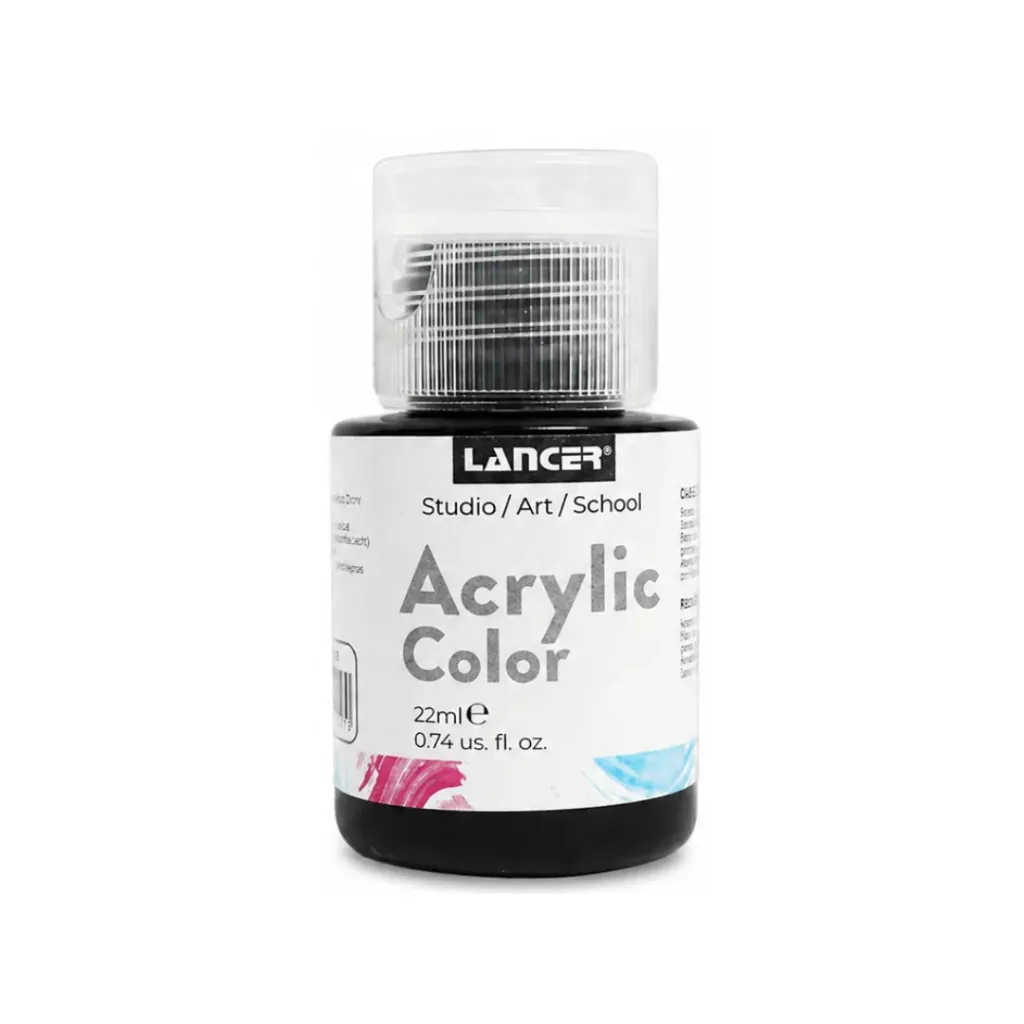 ACRYLIC COLOR- 22 ML NEGRO