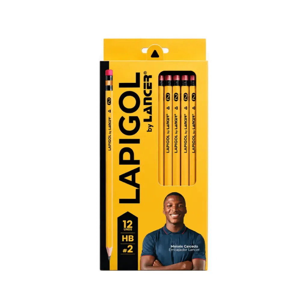 LÁPIZ DE ESCRITURA LAPIGOL DE GRAFITO TRIANGULAR # 2HB