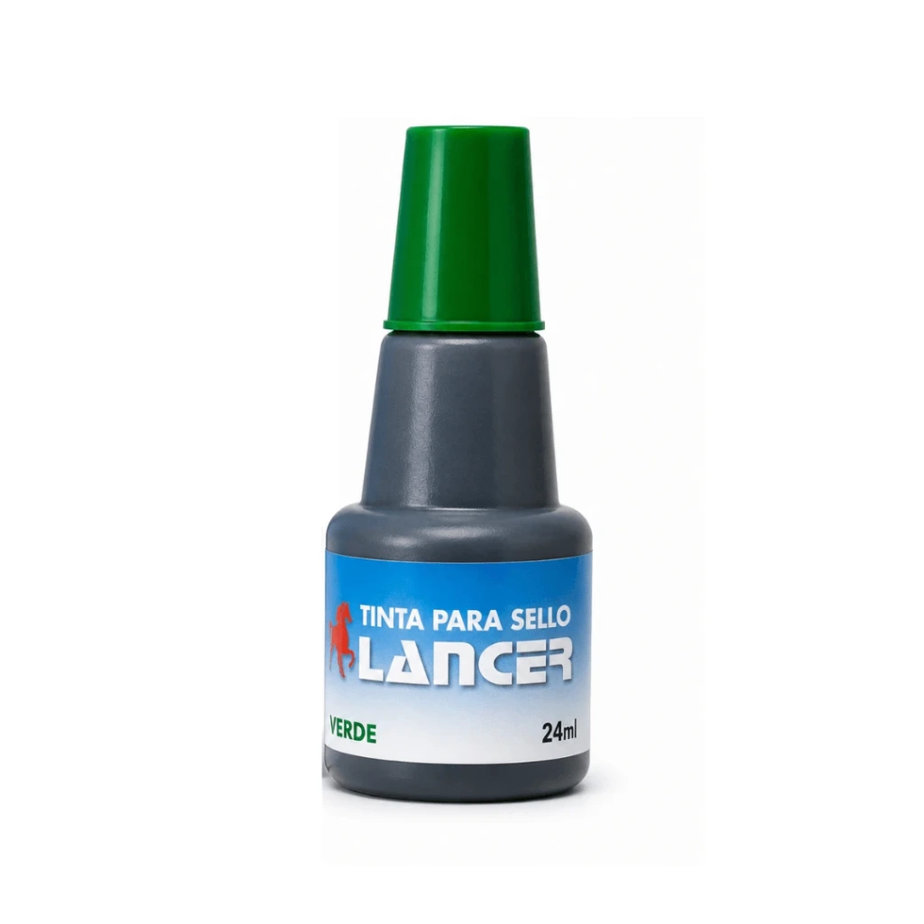 TINTA LANCER PARA SELLO 24ML VERDE