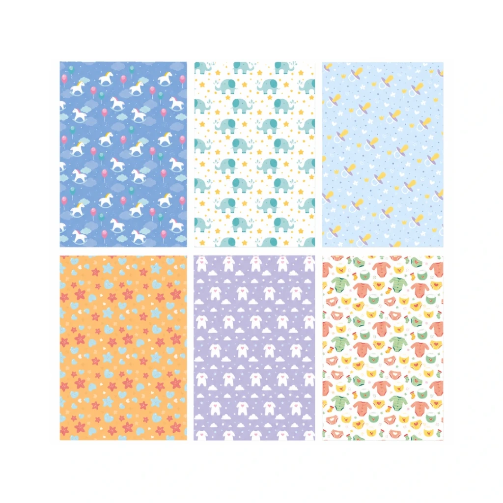 PAPEL DE REGALO 69x50CM 90GR - BEBE