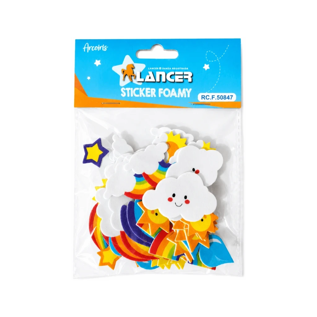 STICKER FOAMY ARCOIRIS