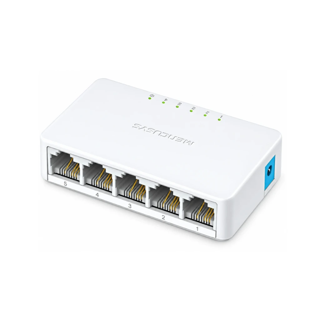 SWITCH MERCUSYS MS105 5 PUERTOS FAST ETHERNET, DISEÑO COMPACTO, PLUG & PLAY