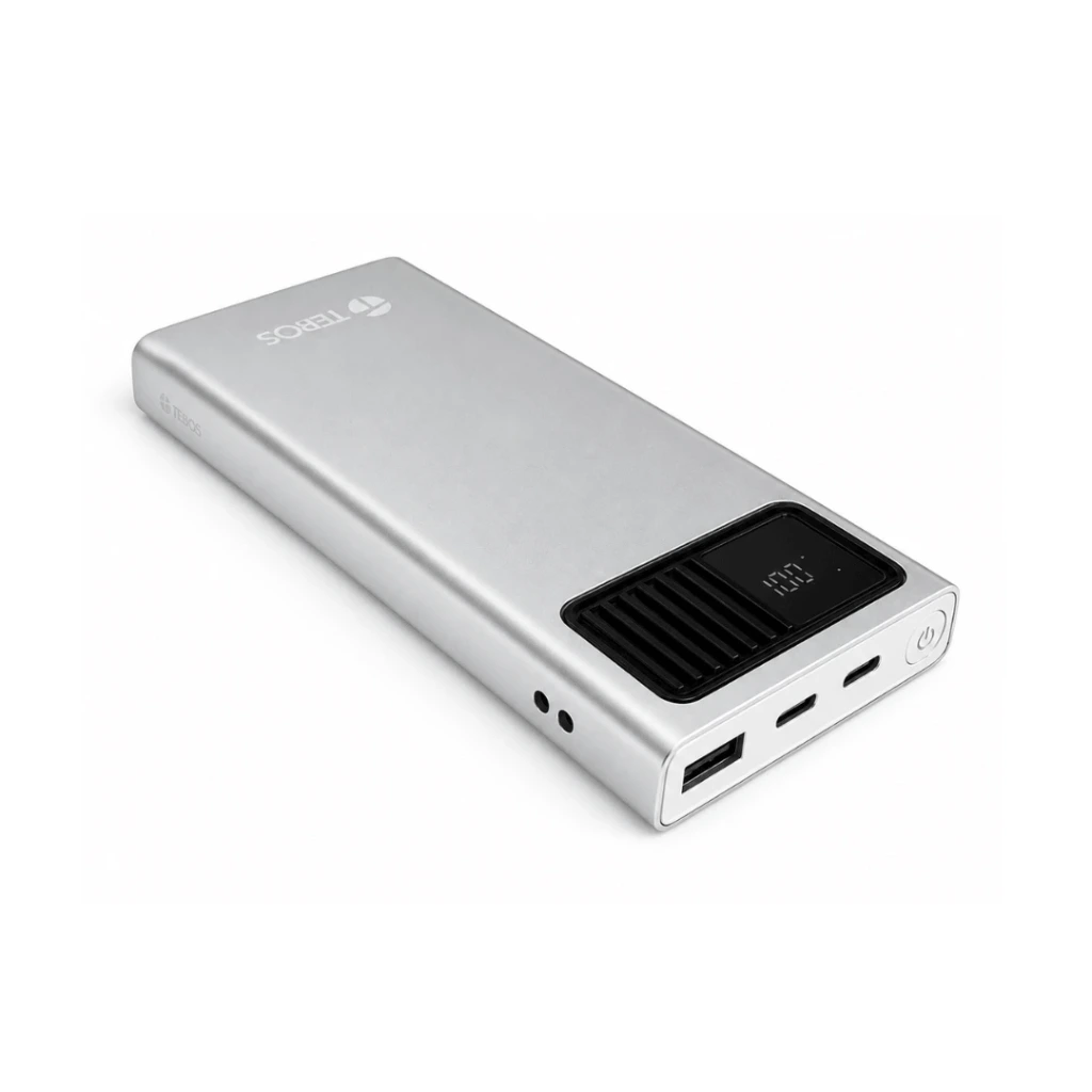 BANCO DE ENERGÍA TEROS TE-7054S 10000MAH /PD30W /LITIO GRADO A / ENTRADA USB-C / 2 SALIDAS USB-C Y USB-A (POWER BANK)