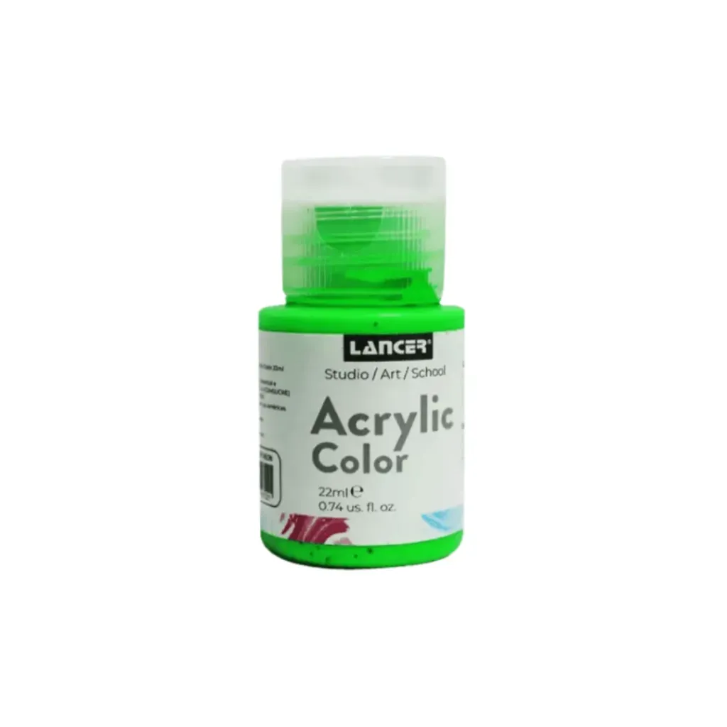 ACRYLIC COLOR- 22 ML NEON VERDE