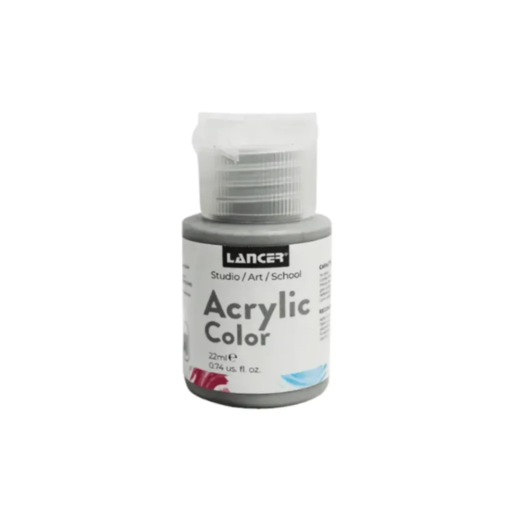 ACRYLIC COLOR- 22 ML PLATA