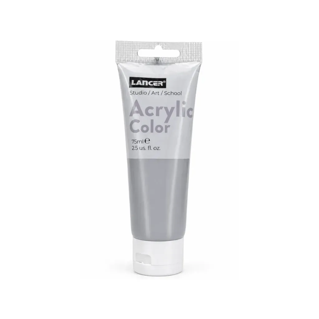 ACRYLIC COLOR- 75 ML PLATA