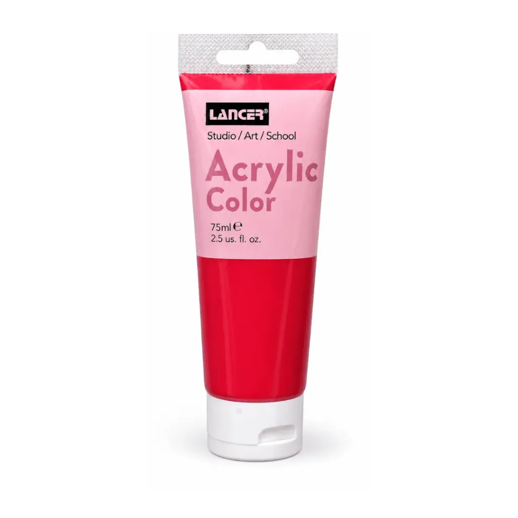 ACRYLIC COLOR- 75 ML ROJO IMPACTO