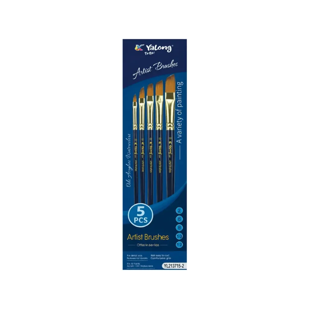 BLISTER PINCELES BISELADOS X5 YL213715-2 YALONG