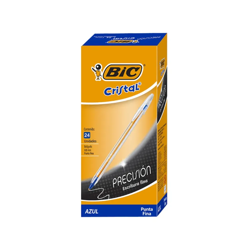 BOLÍGRAFO BIC PUNTA FINA 0.8MM AZUL