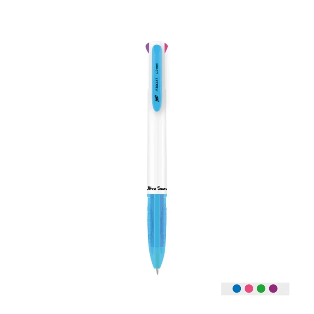 BOLÍGRAFO JEFF FASHION PUNTA MEDIA 1.0MM 4 EN 1