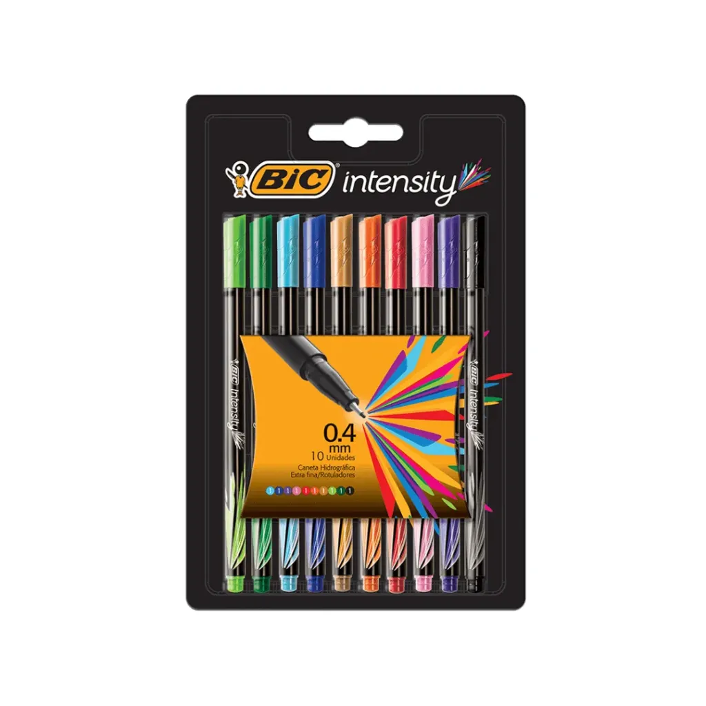 BOLIGRAFO BIC INTENSITY 0.4MM 10 COLORES SURTIDO