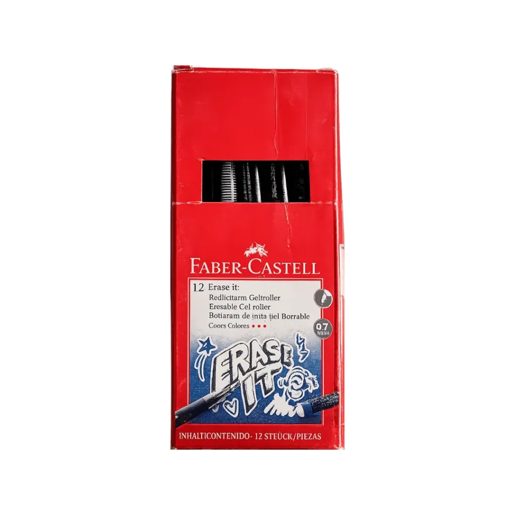 BOLIGRAFO BORRABLE FABER CASTELL NEGRO 0.7MM