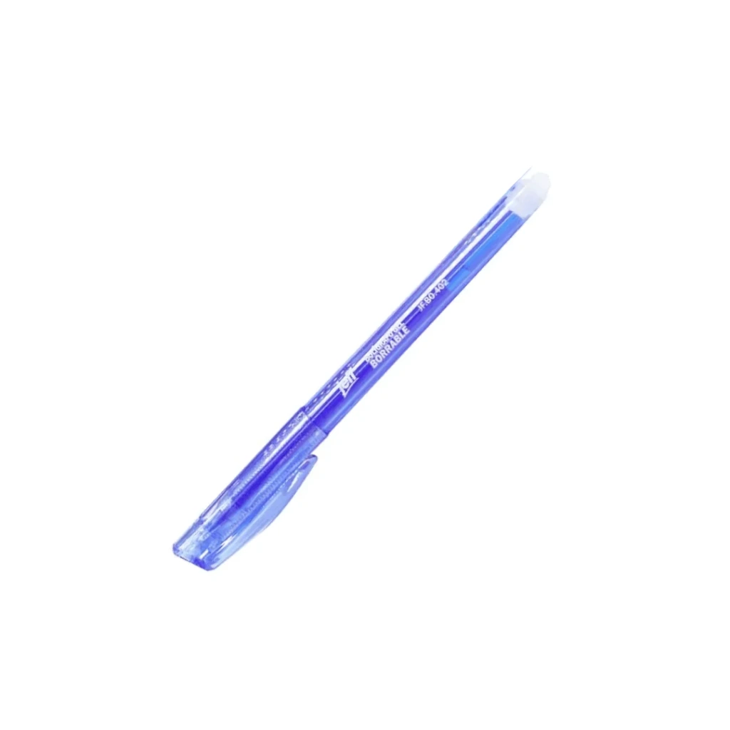 BOLÍGRAFO BORRABLE JEFF AZUL PUNTA FINA 0.5MM