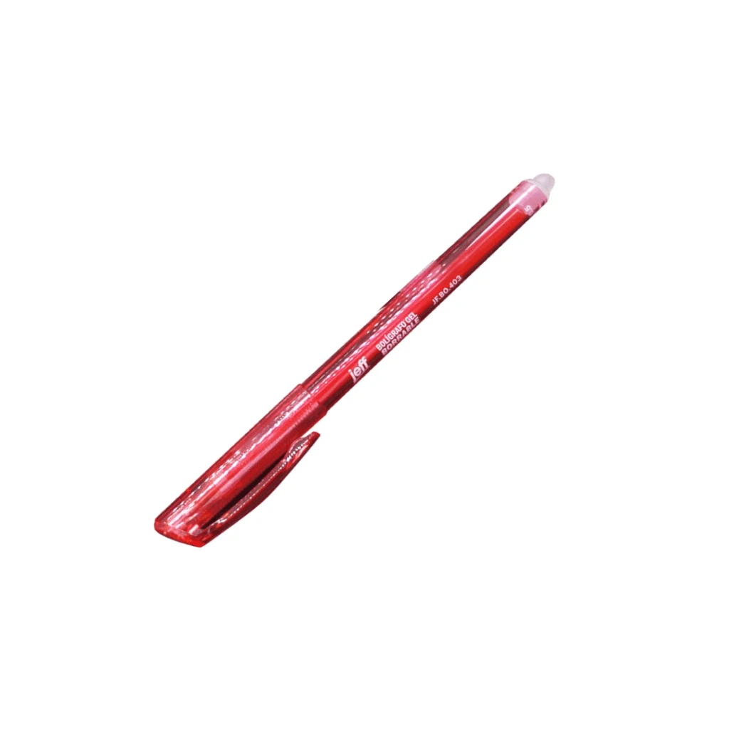 BOLÍGRAFO BORRABLE JEFF ROJO PUNTA FINA 0.5MM