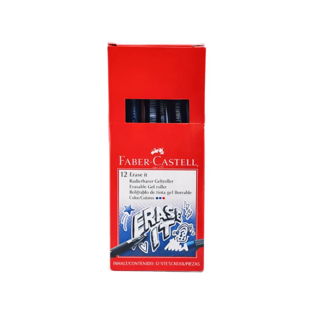 BOLIGRAFO FABER P/0.7MM BORRABLE AZUL