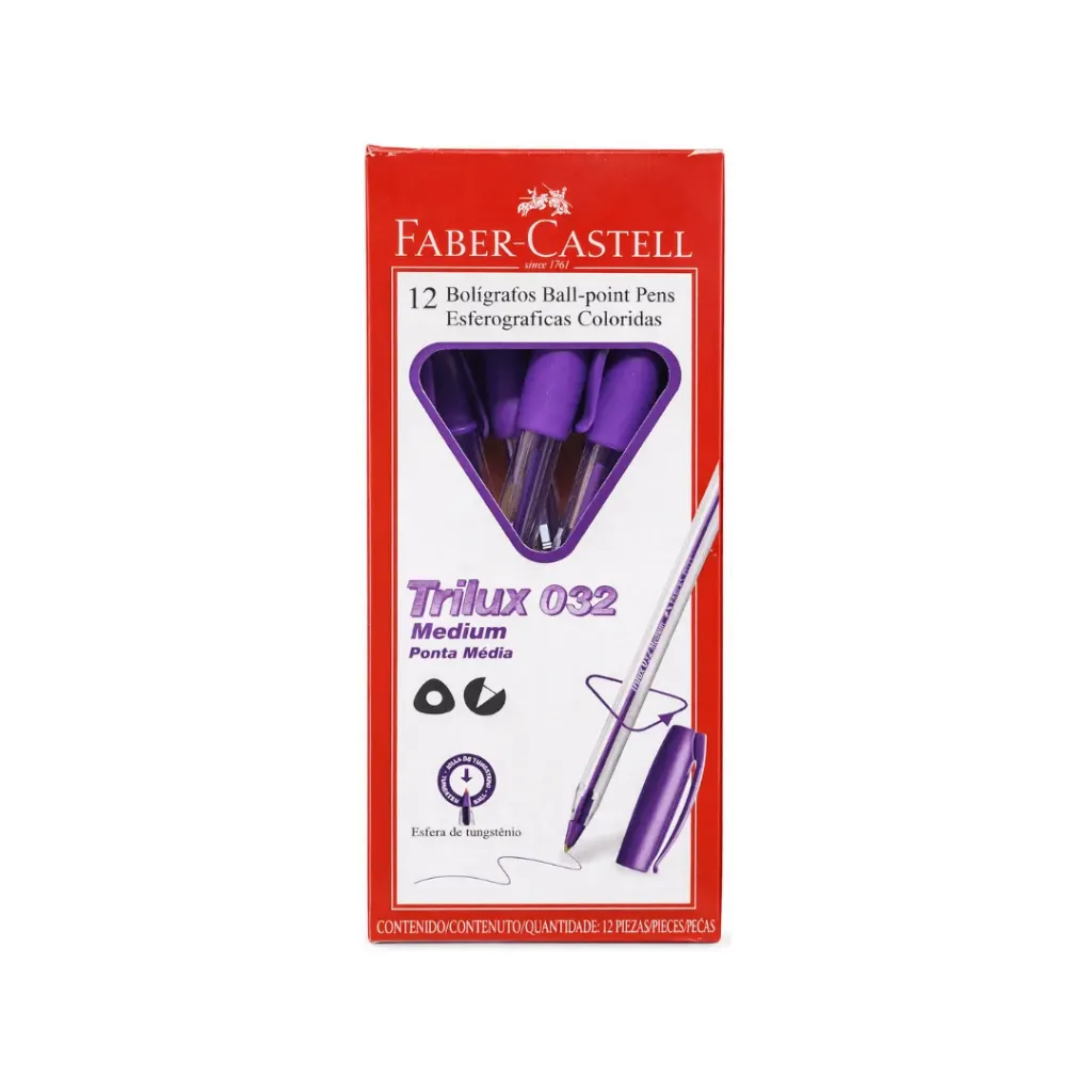 BOLIGRAFO FABER TRILUX 032 M MORADO