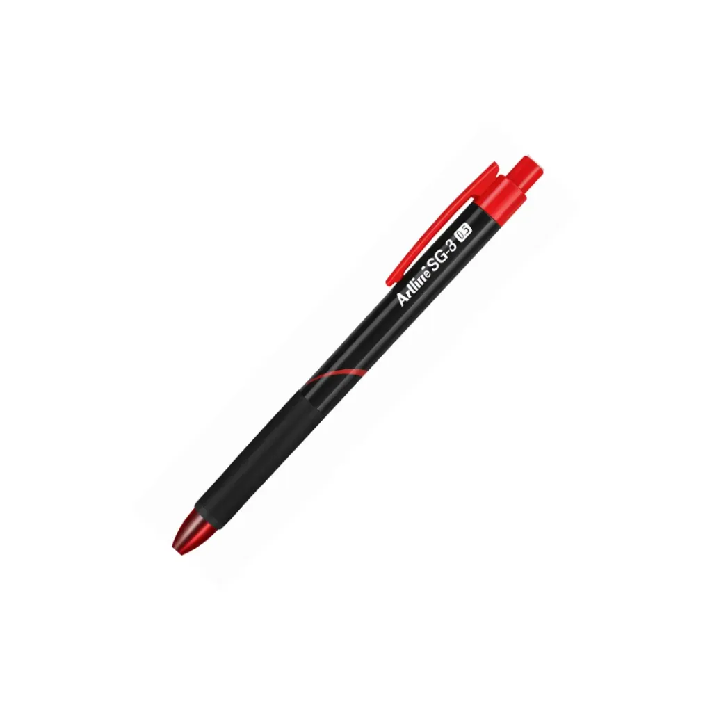 BOLIGRAFO RETRACTIL EGB SG88 0.5M ROJO ARTLINE