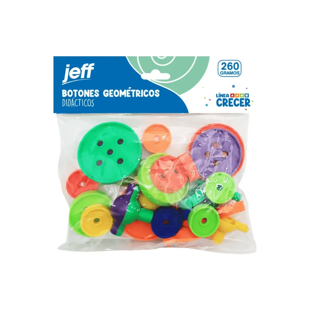 BOTONES GEOMETRICOS DIDATICOS -260GRS
