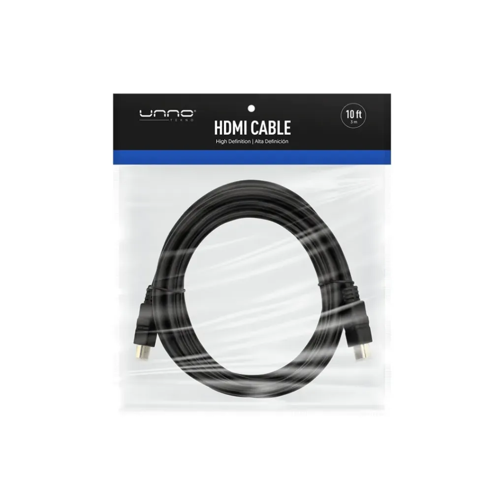 CABLE HDMI UNNO CB4110BK / 3M / FULL HD 1080P.