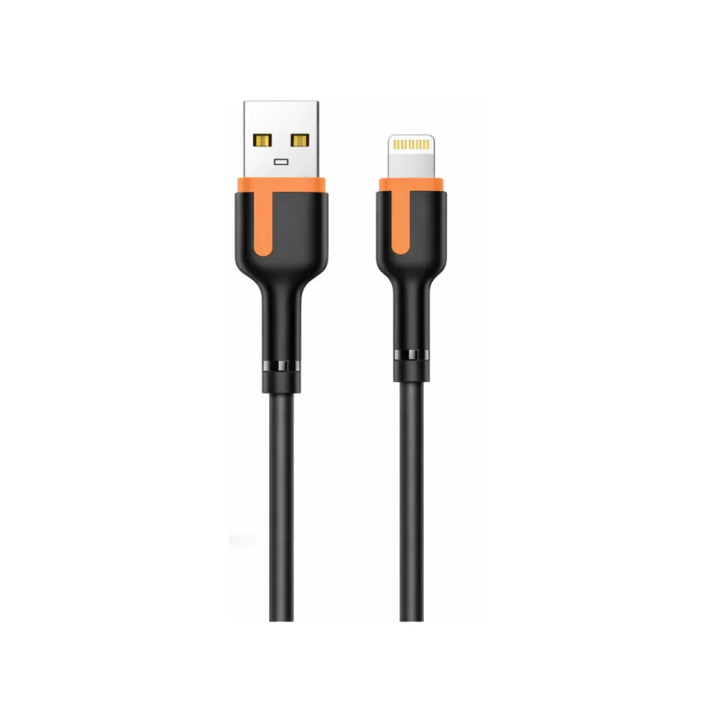 CABLE LDNIO LS531 1M 12W 2.4A USB-IPH - CORDÓN BLACK