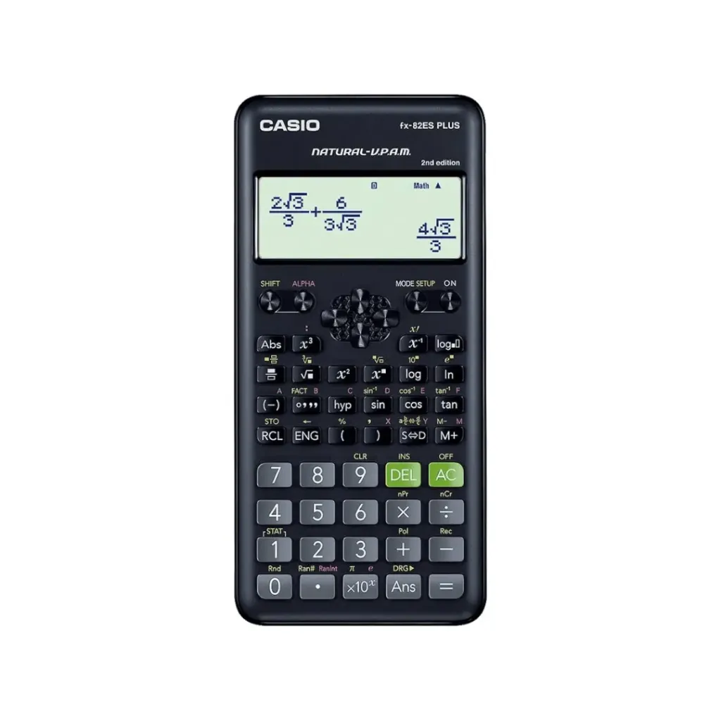 CALCULADORA CASIO CIENTIFICA NEGRA 252 FUNC-FX82ESPLUS2