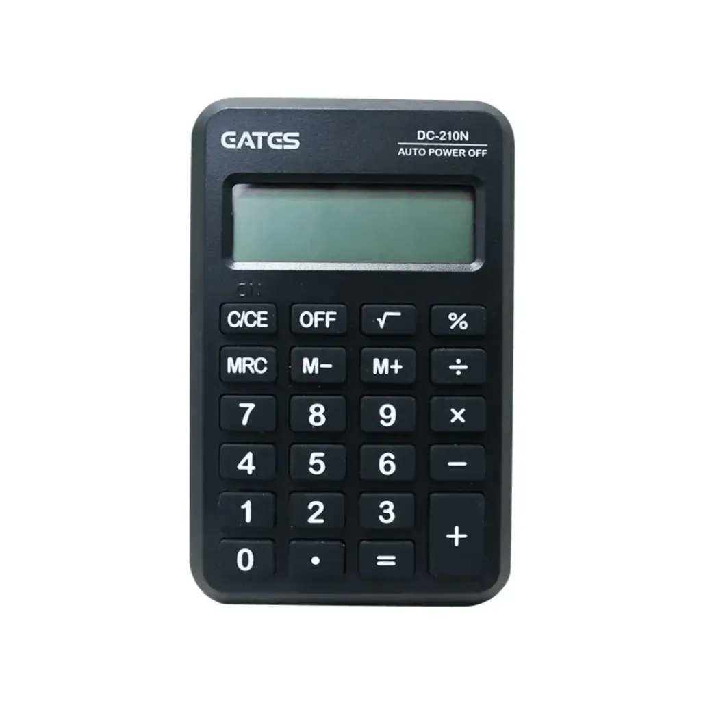 CALCULADORA EATES 8 DIGITOS 210NBK NEGRA 63MMX98MM