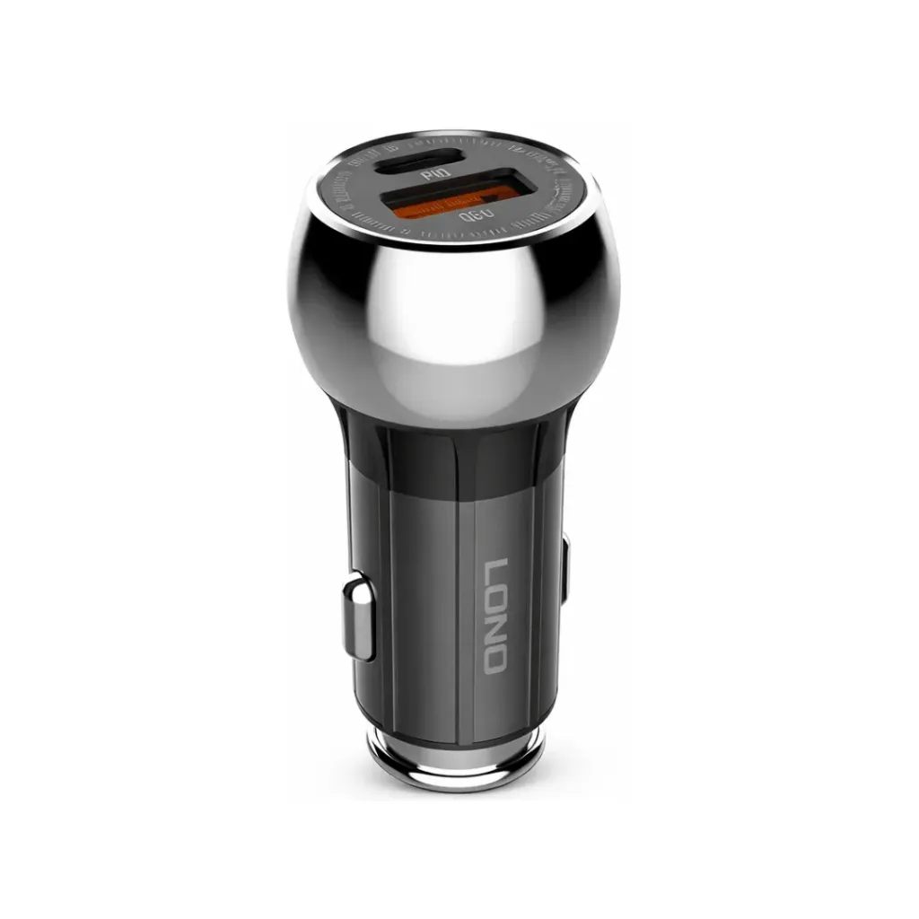 CARGADOR VEH. LDNIO C1 36W 2P USB+PD + CAB TC-IPH