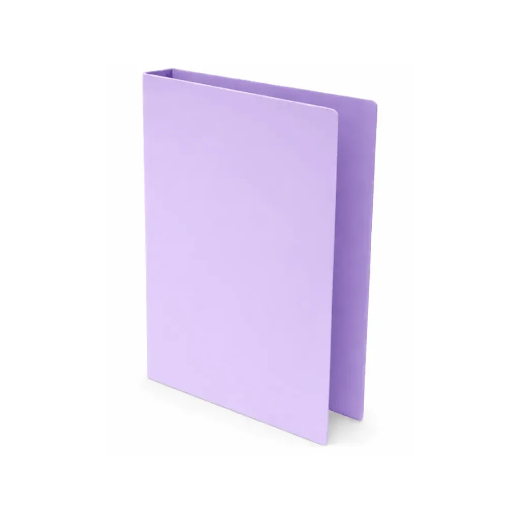 CARPETA 2 ANILLOS TAMAÑO CUADERNO 380X220MM LILA LANCER