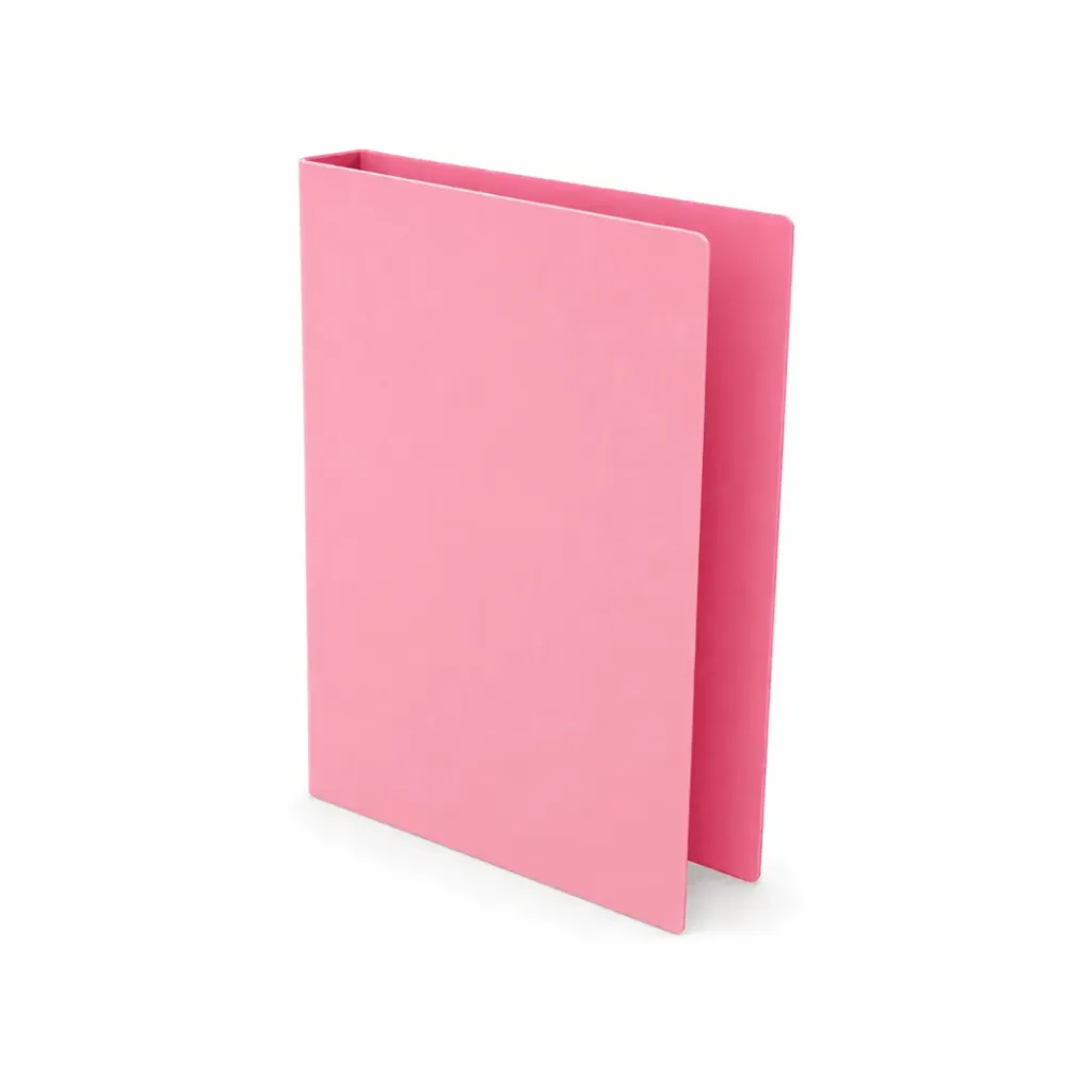 CARPETA 2 ANILLOS TAMAÑO CUADERNO 380X220MM ROSADA LANCER