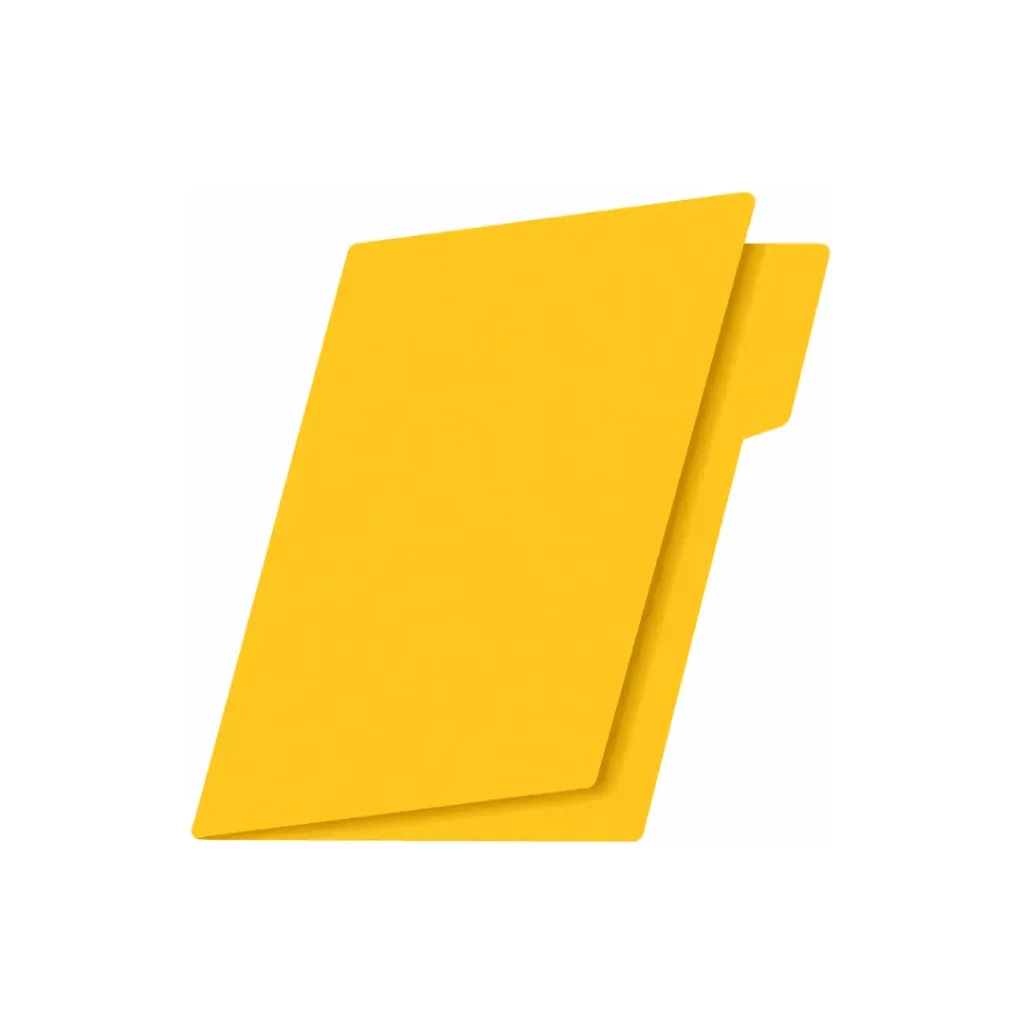 CARPETA MANILA TAMAÑO OFICIO AMARILLA 185G