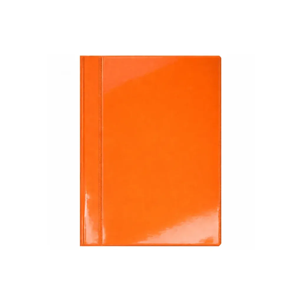 CARPETA CUBIERTA TRANSPARENTE NARANJA TAMAÑO CUADERNO