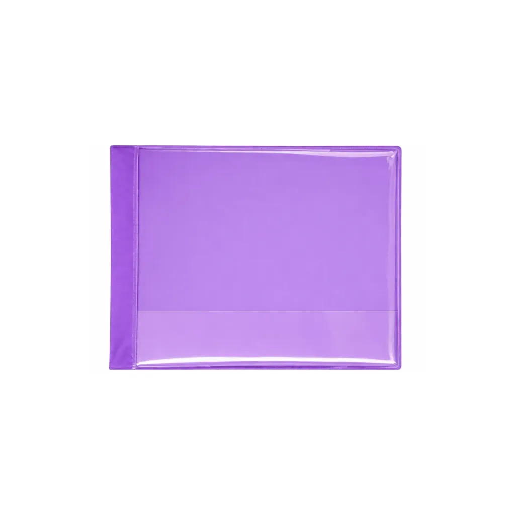 CARPETA CUBIERTA TRANSPARENTE A3 LILA