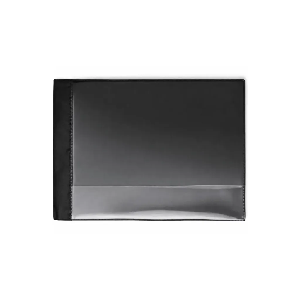 CARPETA CUBIERTA TRANSPARENTE A3 NEGRA