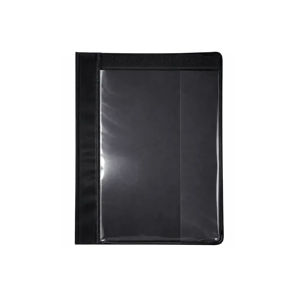 CARPETA CUBIERTA TRANSPARENTE TAMAÑO CUADERNO 223X173MM NEGRO LANCER